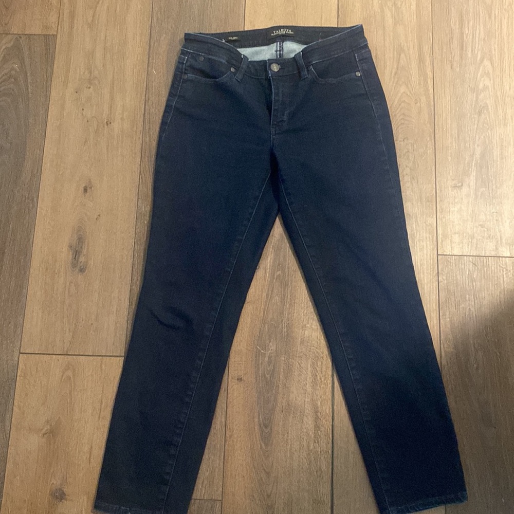 Talbots 2p slim ankle curvy jeans 2 petite